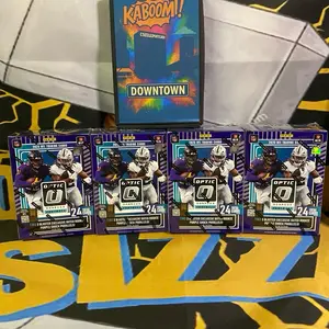 BREAK #11. NFL 5 Box Break! 4 DONRUSS OPTIC BLASTERS & 1 GUARANTEED DOWNTOWN, KABOOM OR COLORBLAST!