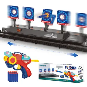 Electronic Moving Shooting Target Toy – Auto Reset, Sound & Light – Compatible, Nerf – Fun Gift for Kids Ages 5+