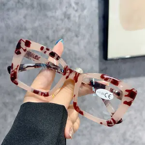 In 2025, Discover Four New Pairs of Affordable, Stylish Multi-Colored Reading Glasses Designed for Both Men And Women. These -Eye Large Frame Glasses Reflect The Latest European And American Trends And Feature Durable Spring Hinges, Without Battery