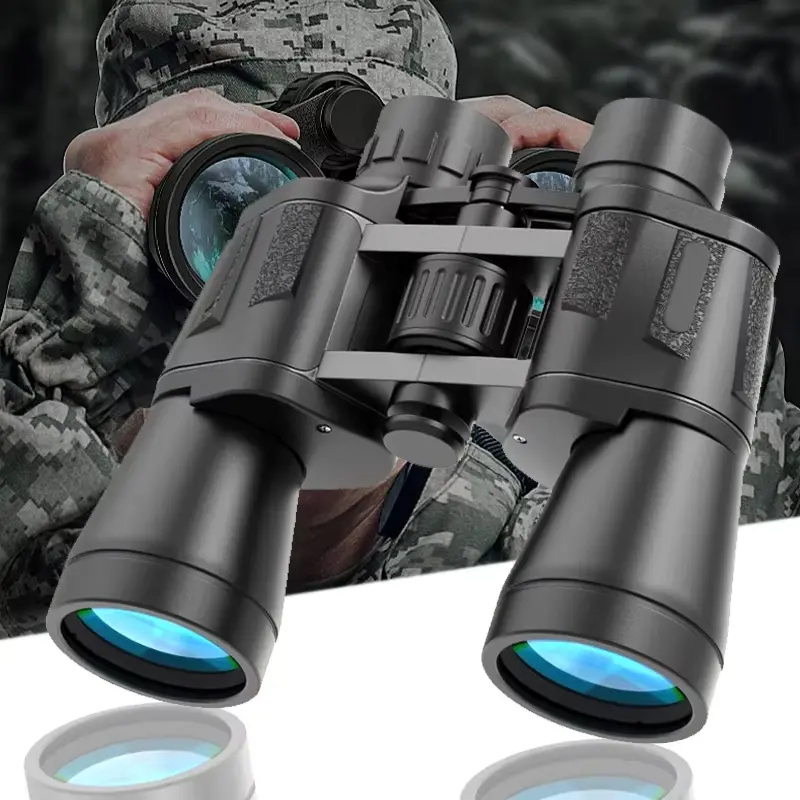 20X50 adult binoculars, high magnification professional binoculars, nautical tactical binoculars, featuring FMC lens and central focus, very suitable for bird watching, leisure camping, and hiking.