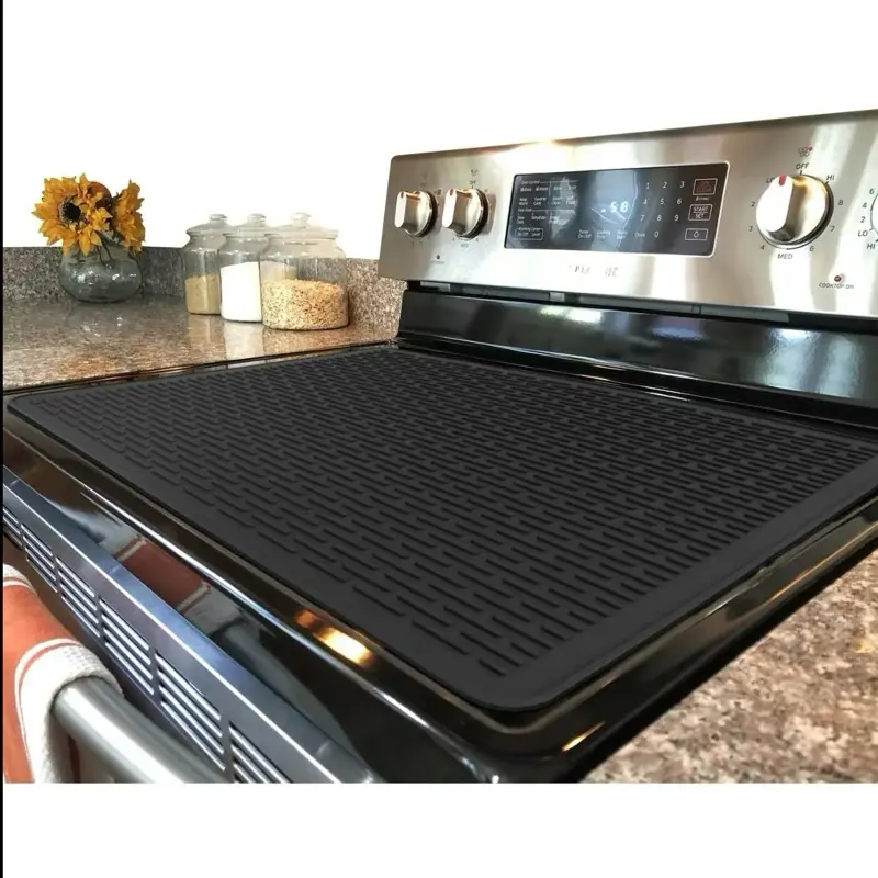 Heat-Resistant Silicone Stove Cover Mat with Utensils Non-Slip Kitchen Protector 2024 Cooking Gift for Home Cooks