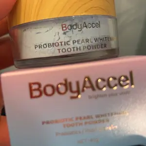 BodyAccel Natural Pearl Probiotic Whitening Tooth Powder Oral Whitening Gentle Mint