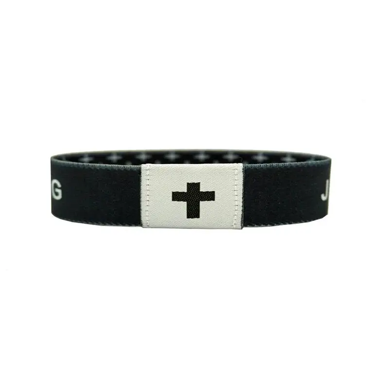 NFC Enabled Wearable Bible Verse Bracelet - Christian Unisex Religion Fashion Jewelry, Adjustable Dacron Fabric Strap, Touch Function, Easy to Use & Share, Faith Gift for Women, Daily Wear Accessory