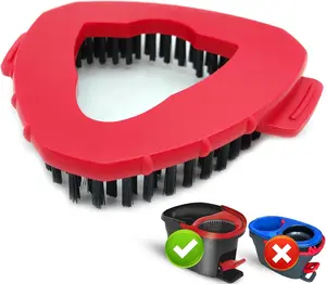 Scrub Brush Replacement Head Compatible with O Cedar Spin Mop 1 Tank System, Scrubber  Hard Bristle Cleaning Brush for Bathroom Kitchen Pool,