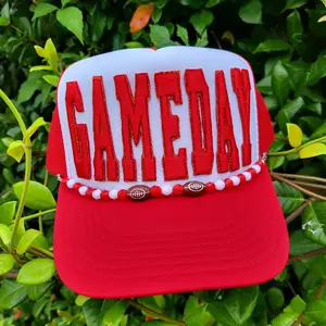 Game Day high-profile foam snapback trucker hat.