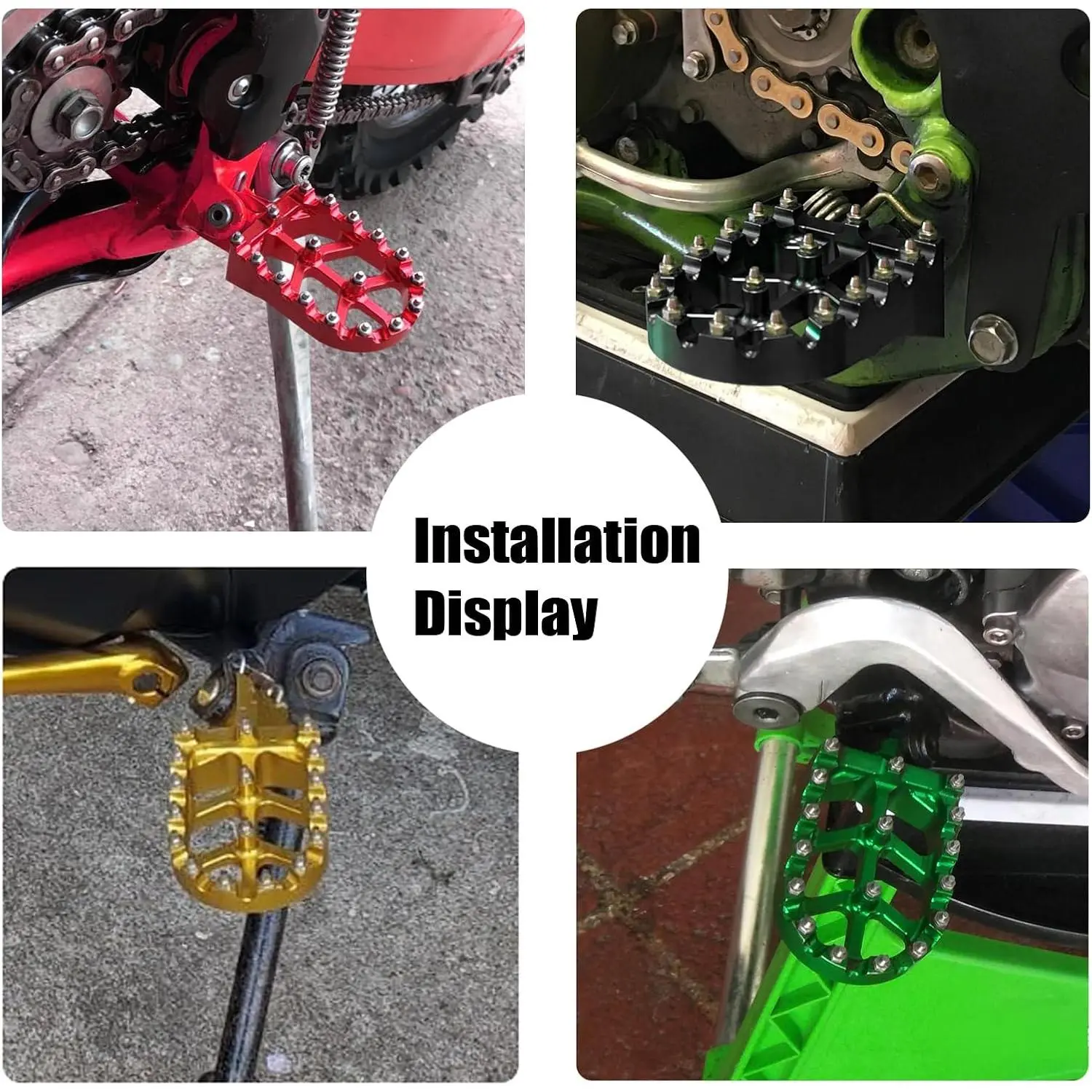 Motorcycle CNC Aluminum Foot Pegs Rests Footpegs for CRF50 CRF70 CRF110 XR50 XR70 XR110 CRF XR 50 70 110 M2R SDG DHZ KAYO Dirt Bike Pit Bike Motorcycle CNC Aluminum Foot Pegs Rests Footpegs for CRF50 CRF70 CRF110 XR50 XR70 XR110 CRF XR 50 70 110 M2R SDG DHZ KAYO Dirt Bike Pit Bike