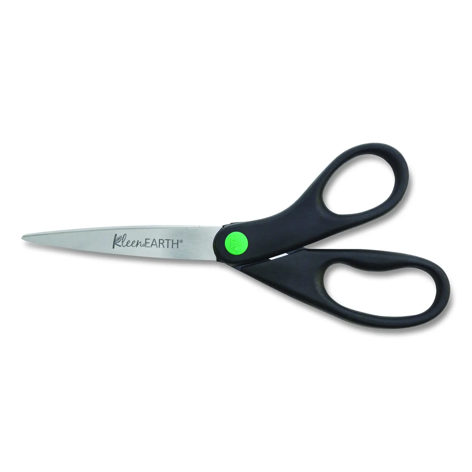 Westcott KleenEarth Scissors 8" Black Straight Handles 2/Pack 15179