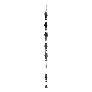 71 Inch Metal Fish Rain Chain Decorative Gutter Downspout Home Decor Art