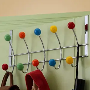 Over the Door Hook, Colorful Bead Hook, Cute Candy Color Storage Rack, Multi-Purpose Hook for Coats, Hats, Bags, Keys, Miscellaneous Items