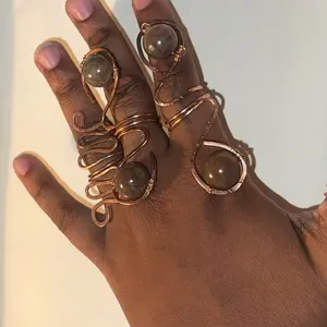 Crystal Orb Ring set(2)