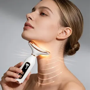 Electric Neck Facial Massager, Portable Handheld Neck Beauty Device, Facial Care Instrument, 3 Modes, Dolphin Design, 160° Fit, Smooth Skin, Gift Idea