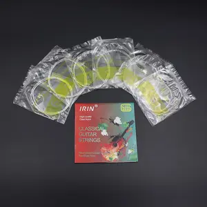 Irin Classical Guitar Strings, Transparent Nylon Light Strings, Nylon Core, Silver Color Copper Alloy Wound, High Quality Musical Instrument Parts