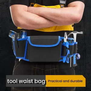 Professional Tool Belt Bag, Sling Tool Bag, Multifunctional Tool Storage Bag, Tool Organizer for Home & Office
