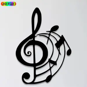 1pc Music Note Metal Wall Art, Vibrant Music Note Statue Mural, Ideal Gift for Christmas, New Year, Music Decor Enthusiasts, Rust-Resistant Metal Wall Decor Wall Sculptures, Perfect for Living Room Walls & Garden Fence, Unique Musical Home Accent