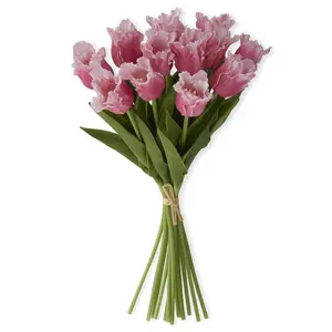 13 Inch Mauve Real Touch Parrot Tulip Bundle