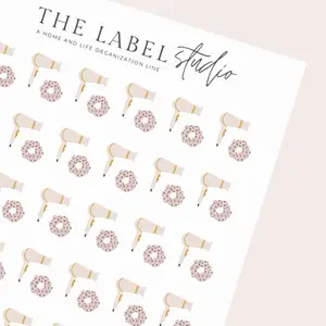 Hair Tools | Aesthetic Planner Sticker Sheet