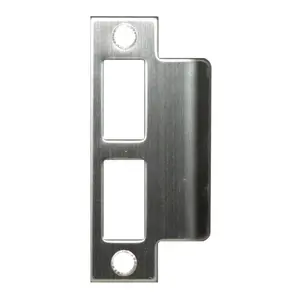 212 MAIN Larger Strike Plate - Don-Jo 1.75 in. ASA, Satin Stainless Steel Finish