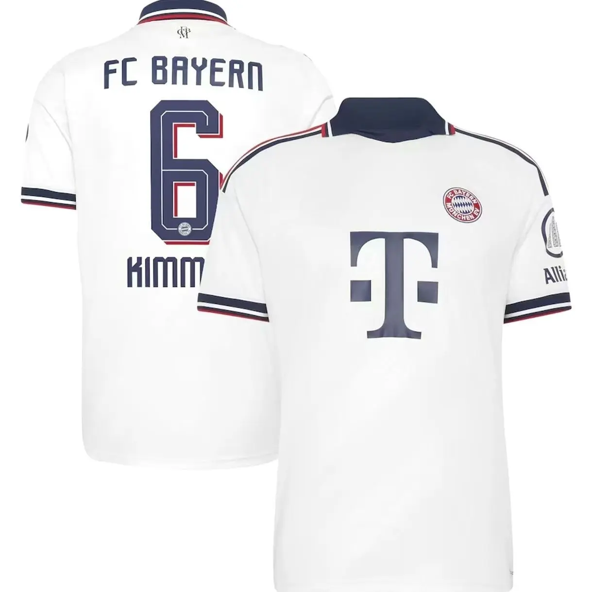 Unisex Soccer Jersey Kimmich 6 Bayern Munich 2026/27 Away Replica Jersey - White