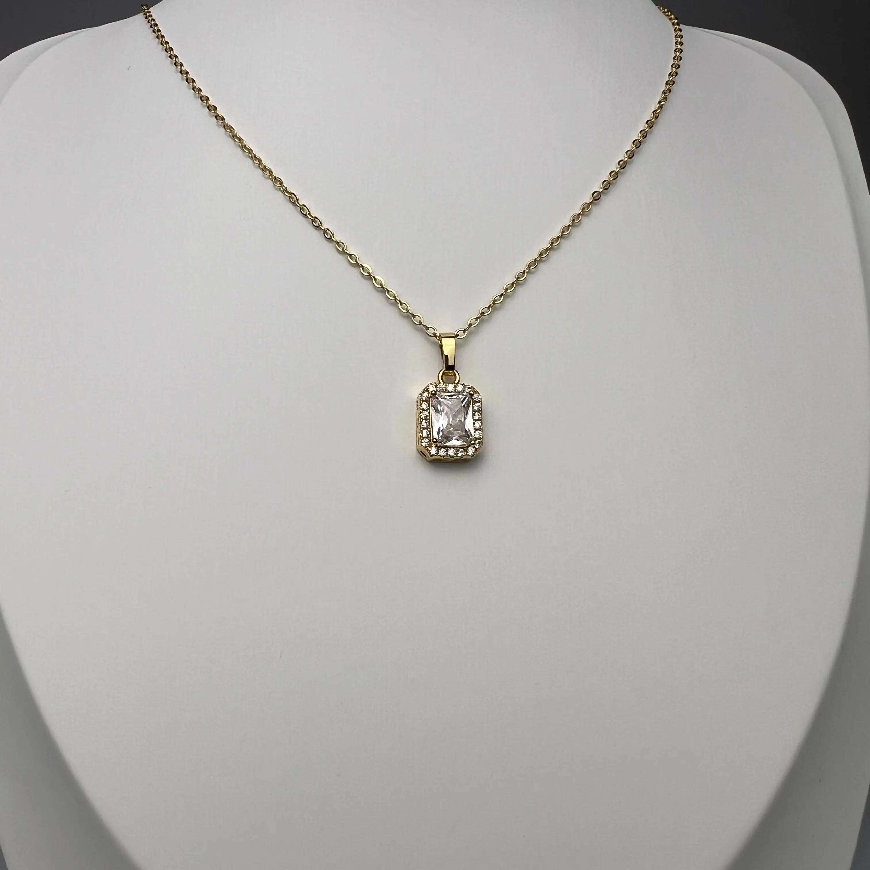 Single Full Diamond Pendant
