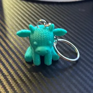Highland Cow Keychain