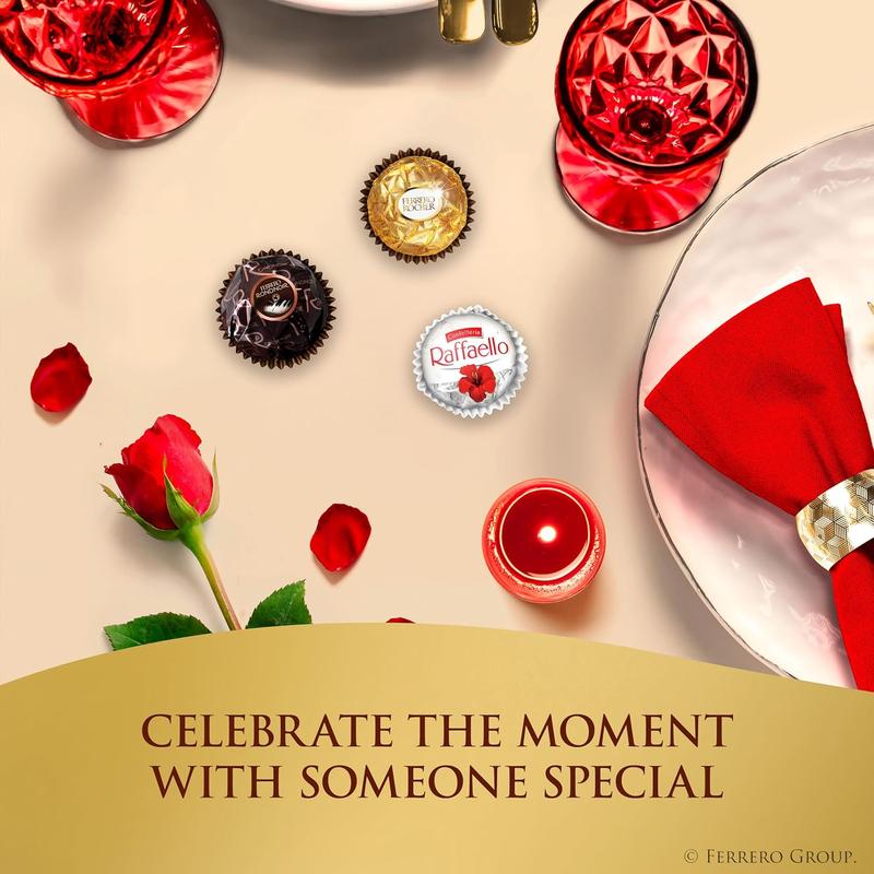 Ferrero Collection Gourmet Gift Box, 12 Assorted Confections with Hazelnut, Dark Chocolate and Coconut, 6.1 oz