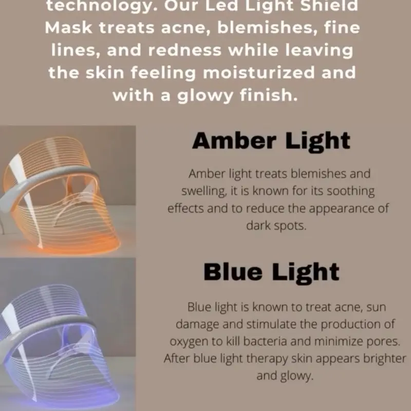 Beverly Hills Skincare Pro TM Led Light Shield Face Mask