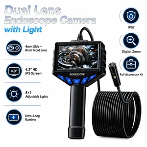 1080P HD Handheld Borescope Camera, Industrial Endoscope Inspection Tool for Automotive Repair, Plumbing, Pipeline, Mechanical Maintenance, Home & Garden