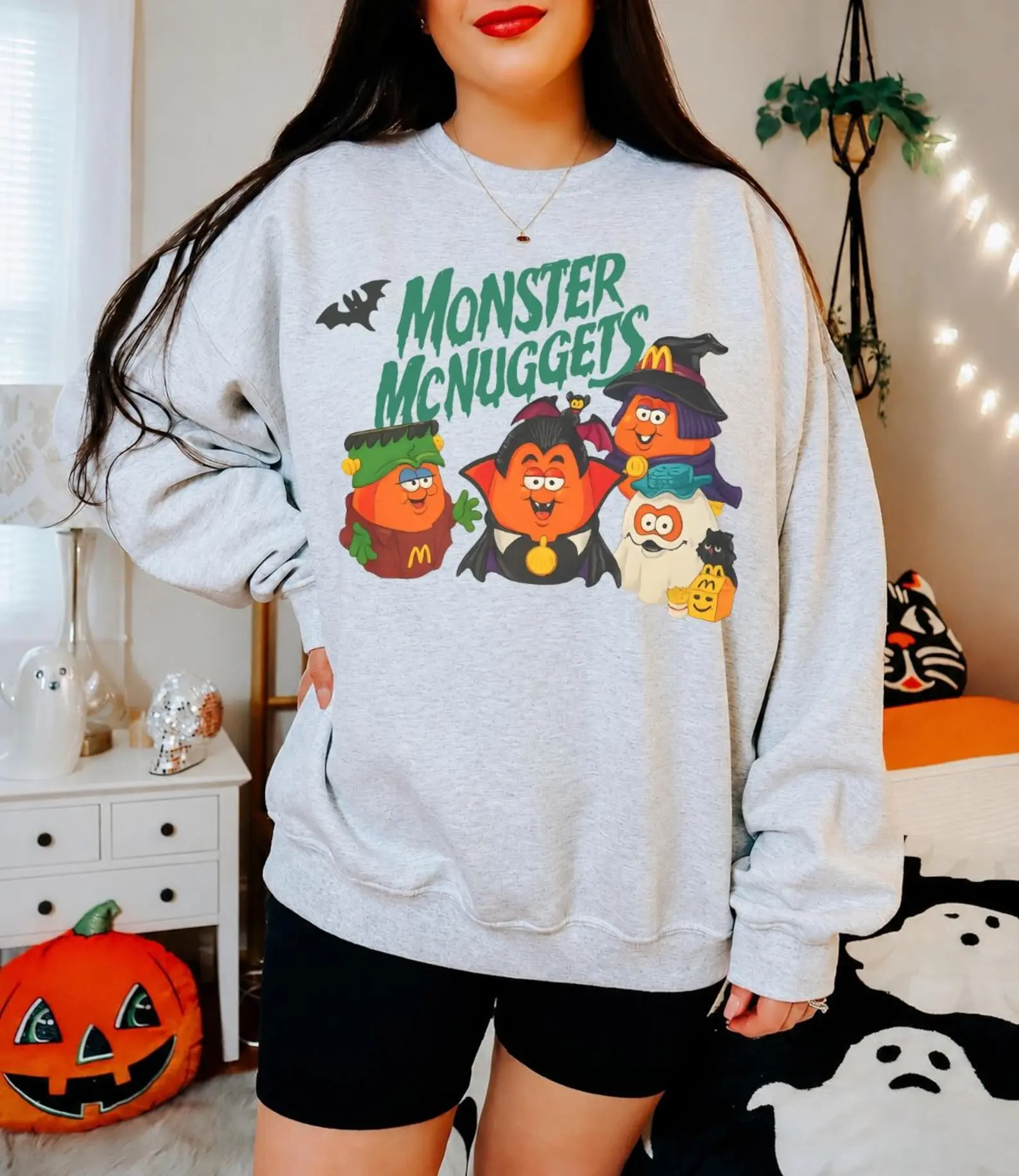 Retro Monster Nuggets Shirt, Vintage Halloween Sweatshirt, Halloween Monsters Shirt, Nostalgia Halloween Sweatshirt