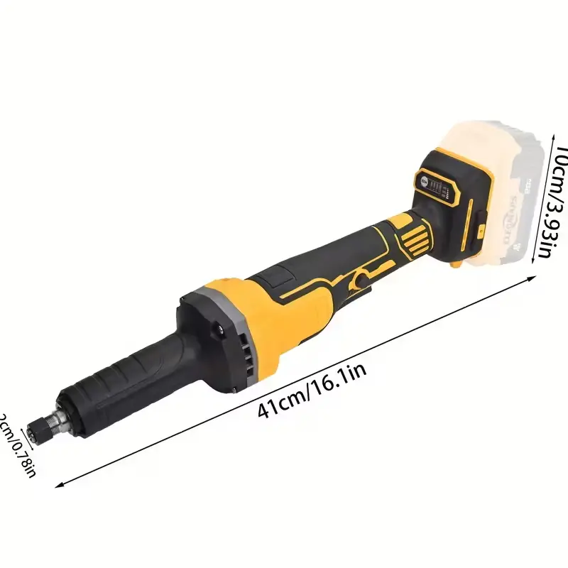 Cordless mold grinder, compatible with DEWALT 20V brushless motor (11,000 RPM), 1/4-inch precision chuck, compact design, variable-speed electric mold grinder, suitable for grinding metal/plastic/wood, removing rust, polishing, Father’s Day gift