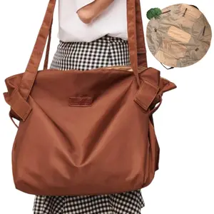 Large Capacity Travel Camping Bag, Lightweight Foldable Storage Bag, Multi-functional Shoulder Bag for Women & Men, Casual Lightweight Bag