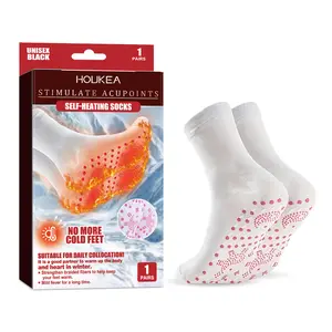 Houkea Foot Massage Warm Socks Winter Outdoor Sports Windproof Cold-proof Warm Foot Care Massage Socks