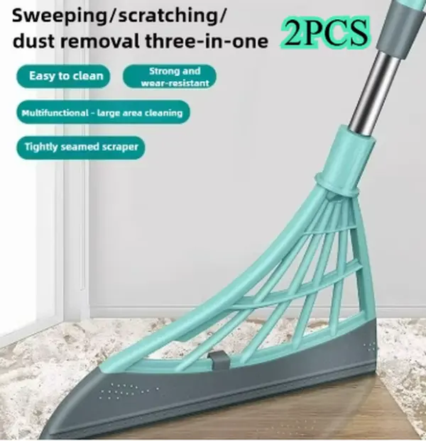 Silicone Magic Rubber Broom Mop Hand Dust Brooms Home Floor Cleaning Squeegee Wiper Toilet Bathroom Mops Witches Tools