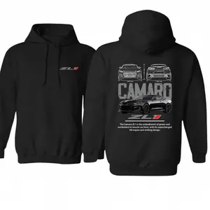 Chevrolet Camaro ZL1 Hoodie, Sweatshirt, T-Shirt 2-Sided Muscle Car Sweatshirt, Supercharged V8 Racing Pullover, Car Lover Gift For Men For Husband, Y2K Streetwear Outfit, Chevy Hoodie