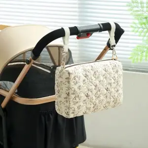 Floral Hanging Stroller Bag - Stylish & Functional for Easy Access to Essentials