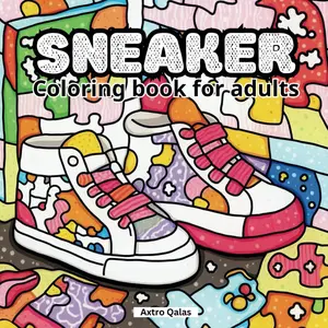 Sneaker Coloring Book for Adults