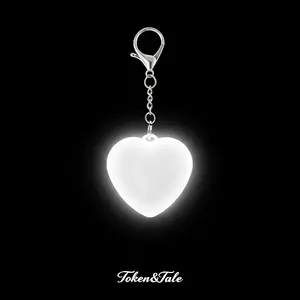 Heart Sensor Purse Light, USB Rechargeable Touch Sensing Bag Illuminator & Hanging Keychain Night Light, Cute Heart-Shaped Valentine‘s Day Gift for Her Girlfriend Women Ladies