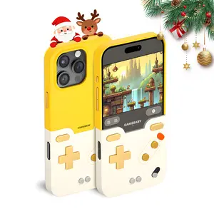 BITMOLAB GameBaby iPhone 15/16/17 Pro Max Retro Case, No Charging/Bluetooth Needed, Plays Delta/GB/GBC/NES Games, Built-in Buttons, Top Christmas & New Year Gamer Gift