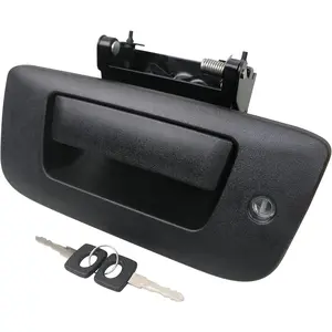 Locking Tailgate Handle Latch w/Bezel & Lock Cylinder22755305 Compatible with 2007-2014 Chevrolet Chevy Silverado GMC Sierra 1500 2500 3500 Truck Bed Tail Gate Door Panel