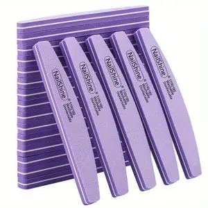 2/5/10PCS Professional Double-sided Nail File Block Colorful Sponge Nail Polish Buffing Sanding Buffer Strip Polishing Pedicure Manicure Tools Accessories Nail Art Tools