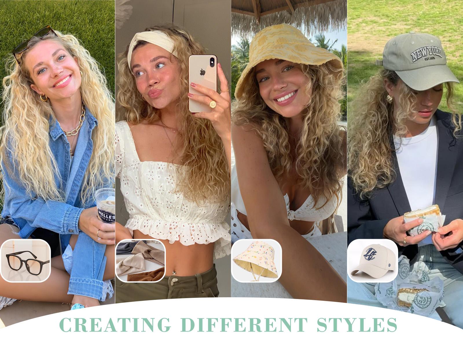 PANEWAY 20 Inch Curly Hair Topper for Women - Lightweight & Natural-Looking Clip-In Hairpiece for Instant Volume & Coverage, The Air-Light Solution for Thin Hair