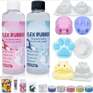 Z-SMA19  16 OZ Liquid Silicone for  Making Kit Making Kits Silicone Rubber DIY Decompression Gift