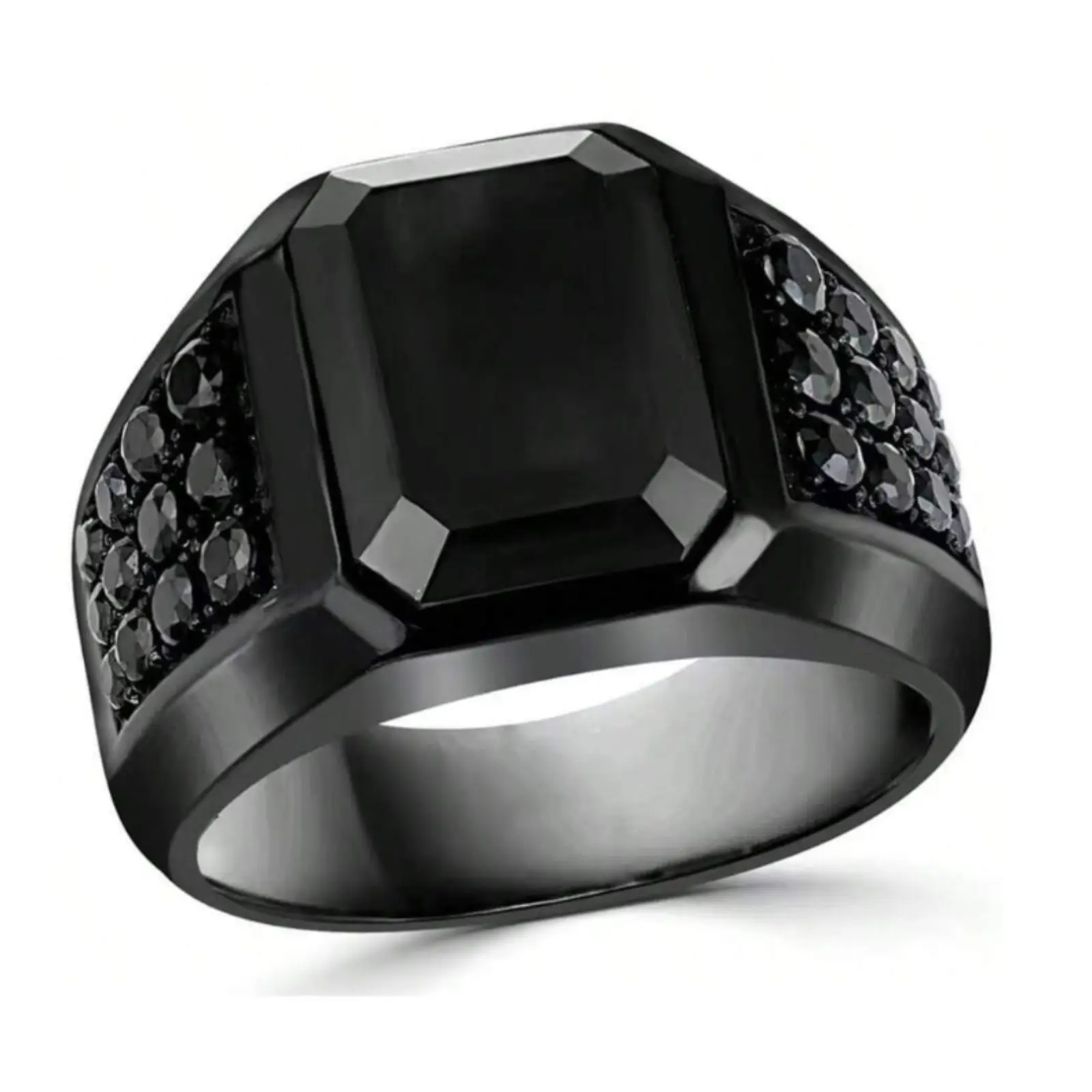 simple design black ring for men to wear everyday