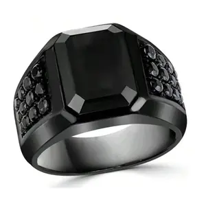 simple design black ring for men to wear everyday