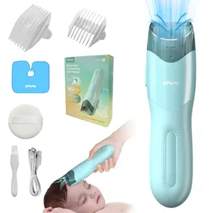 Wireless Baby Hair Trimmer Set, Automatic Hair Removal for Newborns, Rechargeable Quiet Home Hair Clipper, Hair Cutter, Lithium Ion Battery
