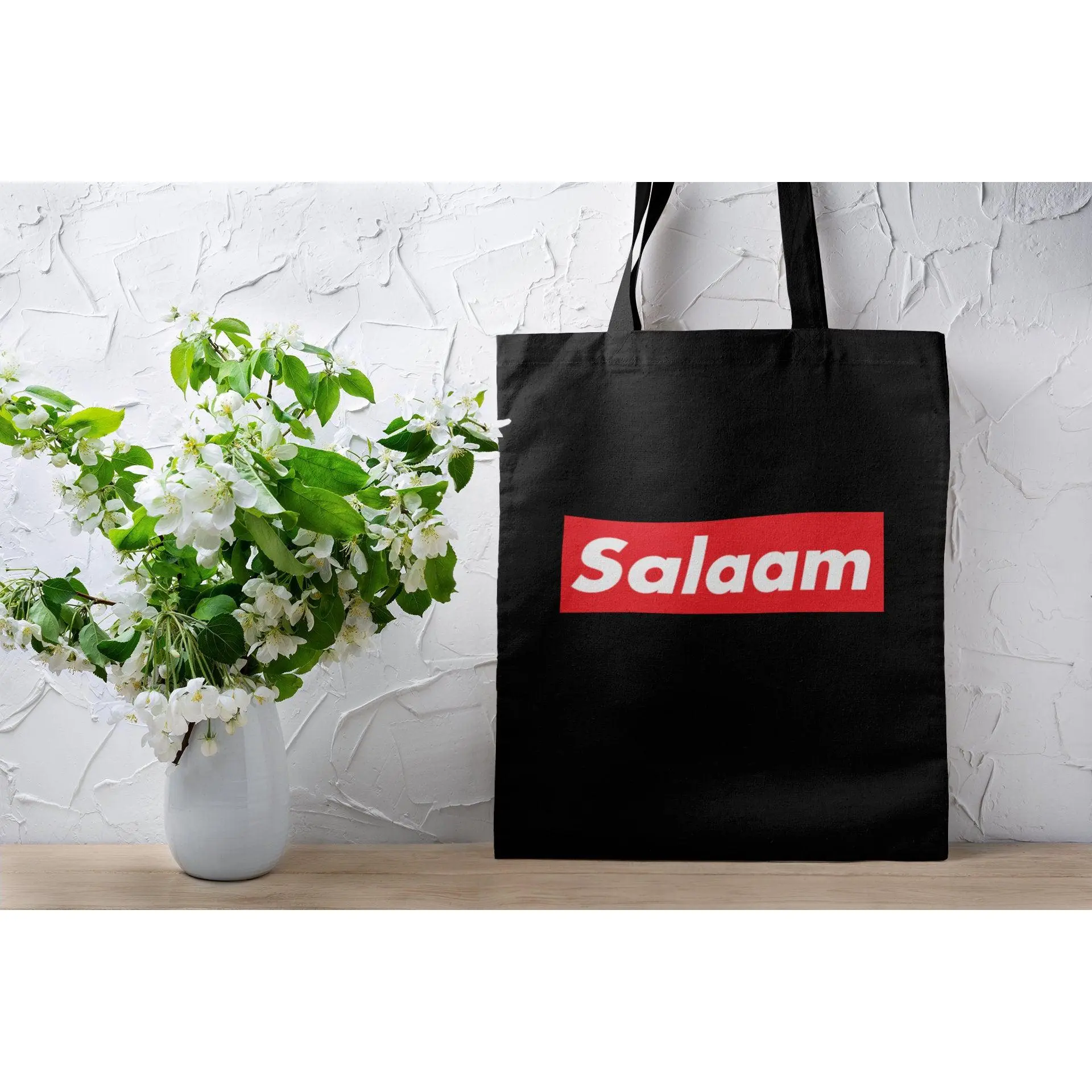 Ramadan Muslim "Salaam" Tote Bag · Cute  Arabic Muslim Islamic Eid Ramadan Gift · "Just Dua it" · Cute Muslim Bag · Fun Muslim Clothing