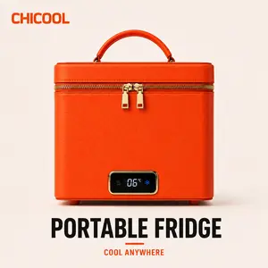 Chicool 5L Mini Fridge for Skincare, Drinks & Snacks, Portable Beauty Refrigerator with Cooling & Warming, AC/DC/USB Powered Small Fridge for Bedroom, Office, Car, Dorm & Travel
