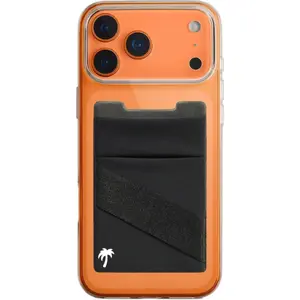 The StickyWallet -  Spandex Stick- Phone Wallet Card Holder for any Case -  Double Pocket Design + Finger Strap (1 Pack)
