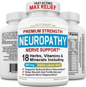 Neuropathy Support Nerve Supplement with 600 mg Alpha Lipoic Acid | Maximum Strength Formula for Nerve Health | 120 Capsules