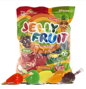 Apexy Jelly Fruit, Tiktok Candy Trend Items, Tik Tok Hit or Miss Challenge, Assorted Fruit Shaped Jelly, Strawberry, Mango, Apple, Pineapple, Grape. 9.87oz.