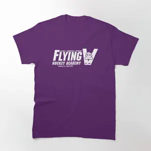 Flying V Hockey Academy T-Shirt Fun and Whimsical Flying V Hockey Academy Design Perfect for Hockey Fans and Sports Enthusiasts Unique and Playful Sports Apparel